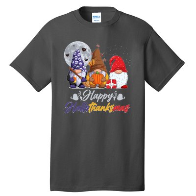 Happy Hallothanksmas Gnomes Tall T-Shirt