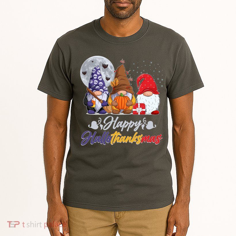 Happy Hallothanksmas Gnomes Tall T-Shirt