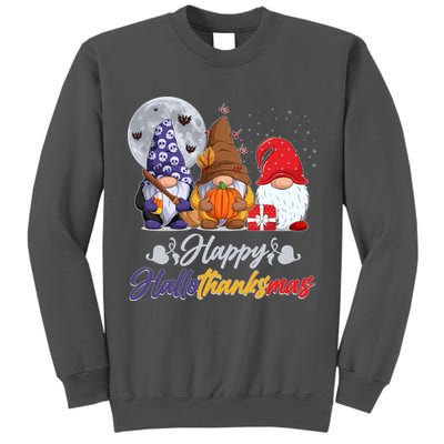 Happy Hallothanksmas Gnomes Tall Sweatshirt