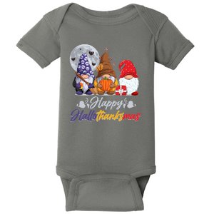 Happy Hallothanksmas Gnomes Baby Bodysuit