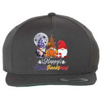 Happy Hallothanksmas Gnomes Wool Snapback Cap