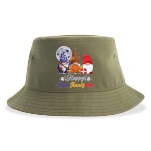 Happy Hallothanksmas Gnomes Sustainable Bucket Hat