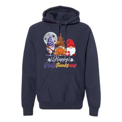 Happy Hallothanksmas Gnomes Premium Hoodie