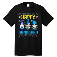 Happy Hanukkah Gnomes Ugly Chanukah Jewish  Tall T-Shirt