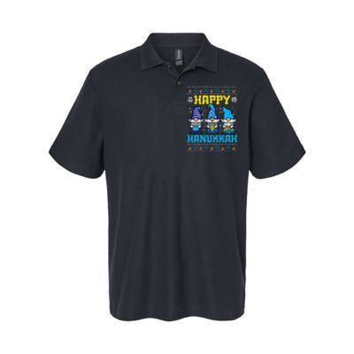 Happy Hanukkah Gnomes Ugly Chanukah Jewish  Softstyle Adult Sport Polo