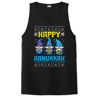 Happy Hanukkah Gnomes Ugly Chanukah Jewish  PosiCharge Competitor Tank