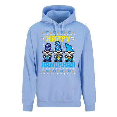 Happy Hanukkah Gnomes Ugly Chanukah Jewish  Unisex Surf Hoodie