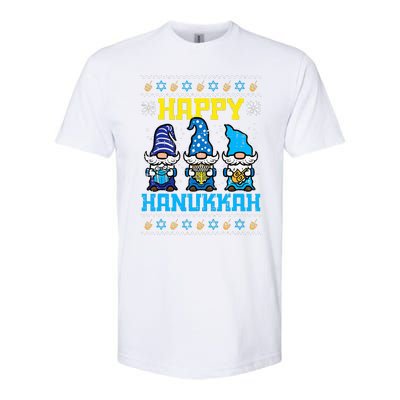 Happy Hanukkah Gnomes Ugly Chanukah Jewish  Softstyle CVC T-Shirt