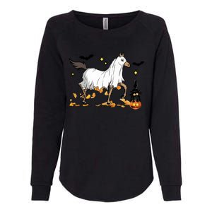 Halloween Horse Ghost Cowboy Western Womens California Wash Sweatshirt