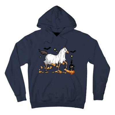 Halloween Horse Ghost Cowboy Western Tall Hoodie