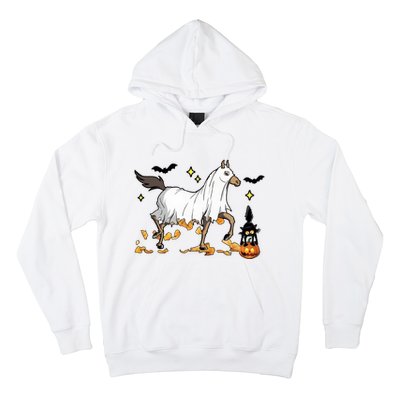 Halloween Horse Ghost Cowboy Western Hoodie