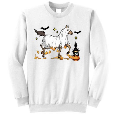 Halloween Horse Ghost Cowboy Western Sweatshirt