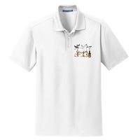 Halloween Horse Ghost Cowboy Western Dry Zone Grid Polo