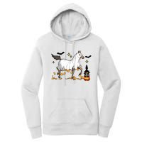 Halloween Horse Ghost Cowboy Western Women's Pullover Hoodie