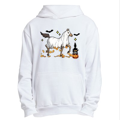 Halloween Horse Ghost Cowboy Western Urban Pullover Hoodie