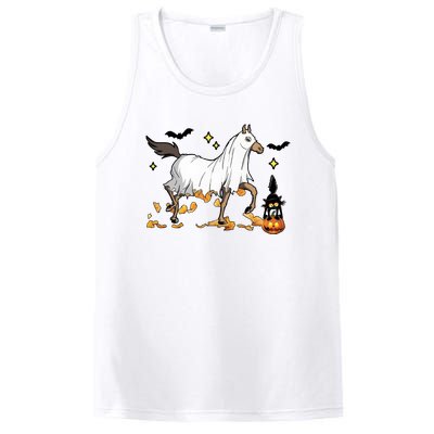 Halloween Horse Ghost Cowboy Western PosiCharge Competitor Tank