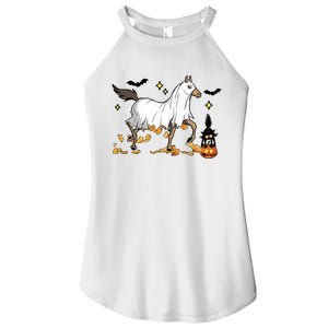 Halloween Horse Ghost Cowboy Western Women's Perfect Tri Rocker Tank