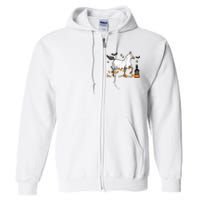 Halloween Horse Ghost Cowboy Western Full Zip Hoodie