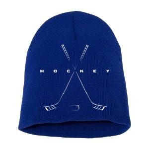 Hockey Hockey Gift Short Acrylic Beanie