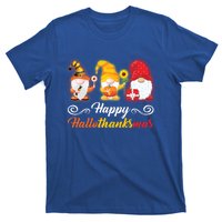 Happy Hallothanksmas Gnomes Halloween Thanksgiving Xmas Gift T-Shirt