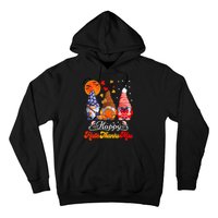 Happy Hallothanksmas Gnomes Halloween Thanksgiving Christmas Hoodie