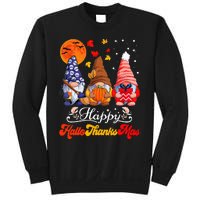 Happy Hallothanksmas Gnomes Halloween Thanksgiving Christmas Sweatshirt