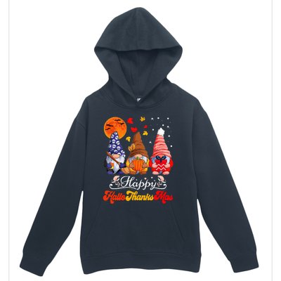 Happy Hallothanksmas Gnomes Halloween Thanksgiving Christmas Urban Pullover Hoodie