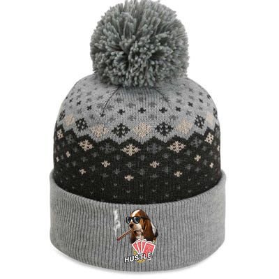 Hustle Hound Gambling Dog Tee The Baniff Cuffed Pom Beanie