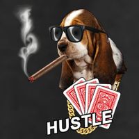 Hustle Hound Gambling Dog Tee Cool Comfort Performance Bucket Hat