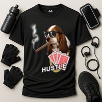 Hustle Hound Gambling Dog Tee Performance Shirt