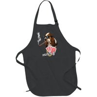 Hustle Hound Gambling Dog Tee Full-Length Apron With Pockets