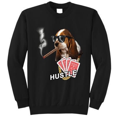 Hustle Hound Gambling Dog Tee Sweatshirt