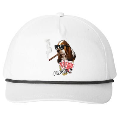 Hustle Hound Gambling Dog Tee Snapback Five-Panel Rope Hat