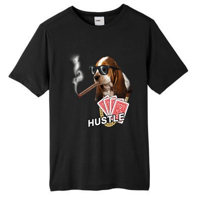 Hustle Hound Gambling Dog Tee Tall Fusion ChromaSoft Performance T-Shirt