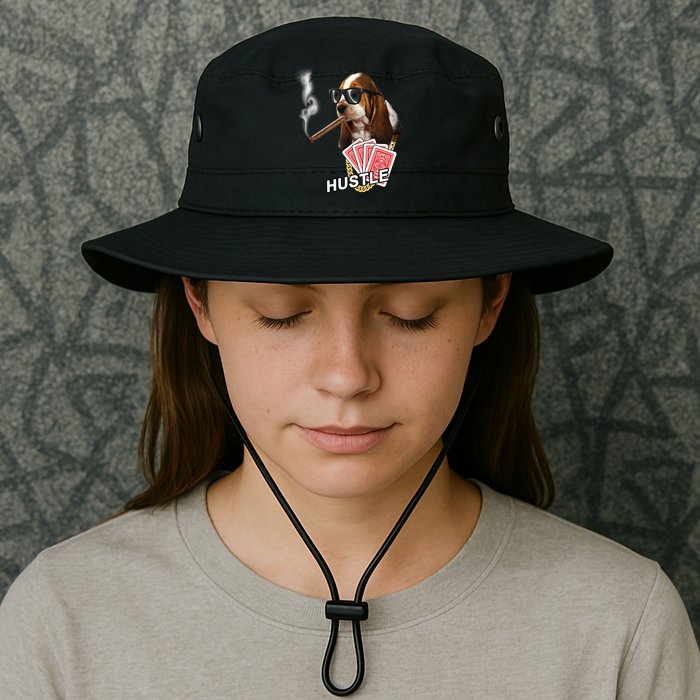 Hustle Hound Gambling Dog Tee Bucket Hat