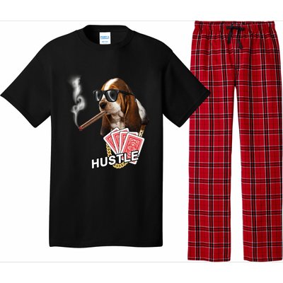 Hustle Hound Gambling Dog Tee Pajama Set