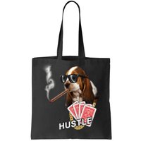 Hustle Hound Gambling Dog Tee Tote Bag