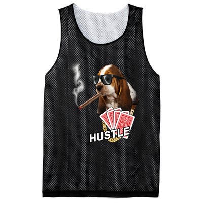 Hustle Hound Gambling Dog Tee Mesh Reversible Basketball Jersey Tank