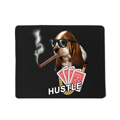 Hustle Hound Gambling Dog Tee Mousepad