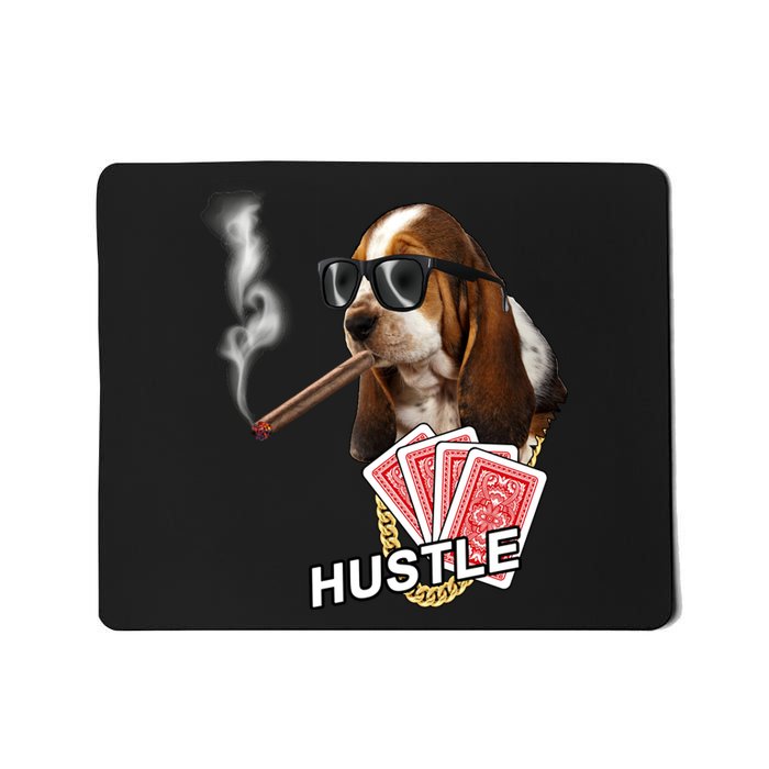 Hustle Hound Gambling Dog Tee Mousepad