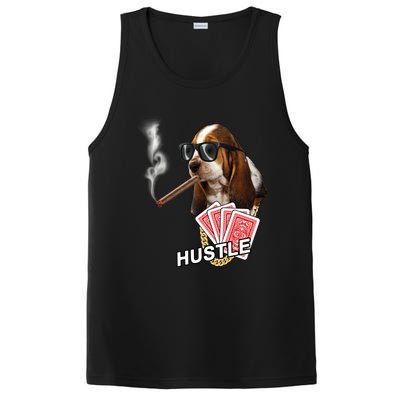 Hustle Hound Gambling Dog Tee PosiCharge Competitor Tank