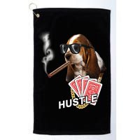 Hustle Hound Gambling Dog Tee Golf Towel