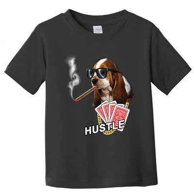 Hustle Hound Gambling Dog Tee Toddler T-Shirt