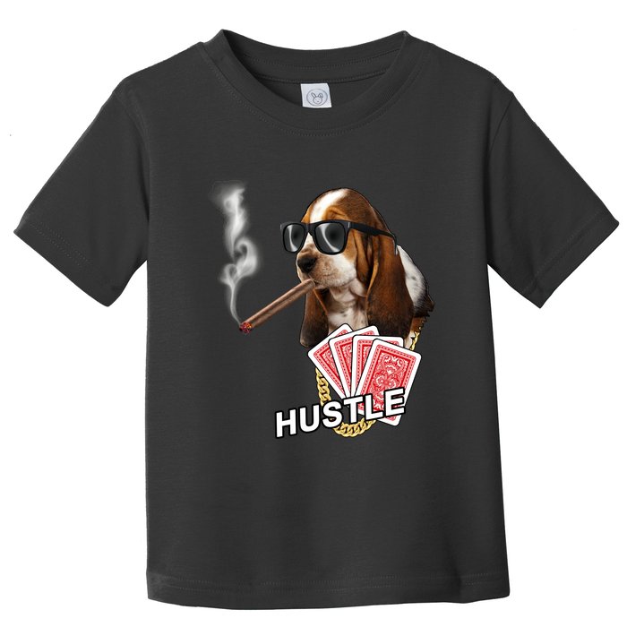 Hustle Hound Gambling Dog Tee Toddler T-Shirt