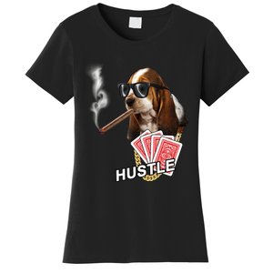 Hustle Hound Gambling Dog Tee Women's T-Shirt