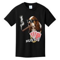 Hustle Hound Gambling Dog Tee Kids T-Shirt