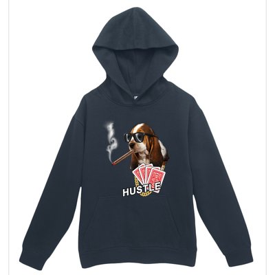 Hustle Hound Gambling Dog Tee Urban Pullover Hoodie