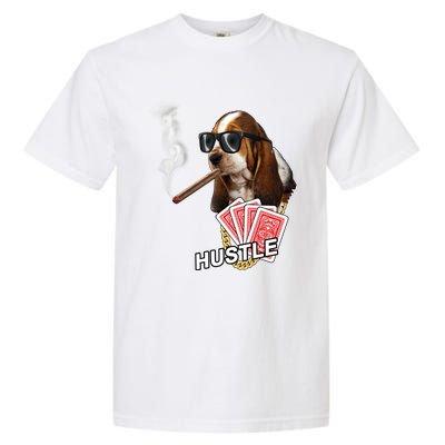 Hustle Hound Gambling Dog Tee Garment-Dyed Heavyweight T-Shirt