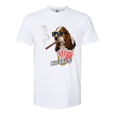 Hustle Hound Gambling Dog Tee Softstyle CVC T-Shirt