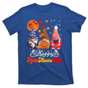 Happy Hallothanksmas Gnomes Halloween Thanksgiving Christmas Cute Gift T-Shirt